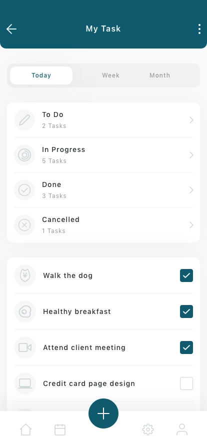 Productivity & Pomodoro Mobile App UI Kit - Screenshot 5