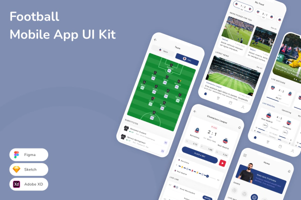 Football Mobile App UI Kit