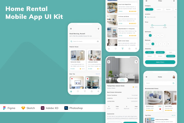 Home Rental Mobile App UI Kit