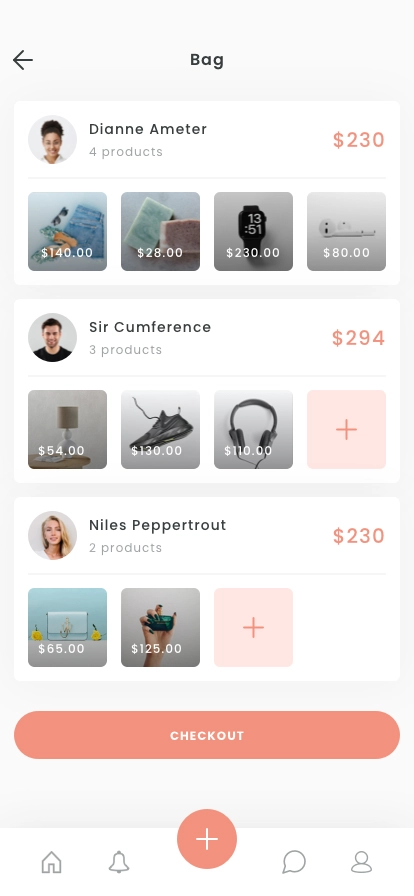 Social Shopping Mobile App UI Kit - Screenshot 4