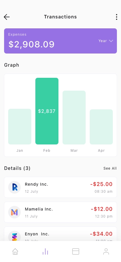 Investment & Banking Mobile App UI Kit - Screenshot 4