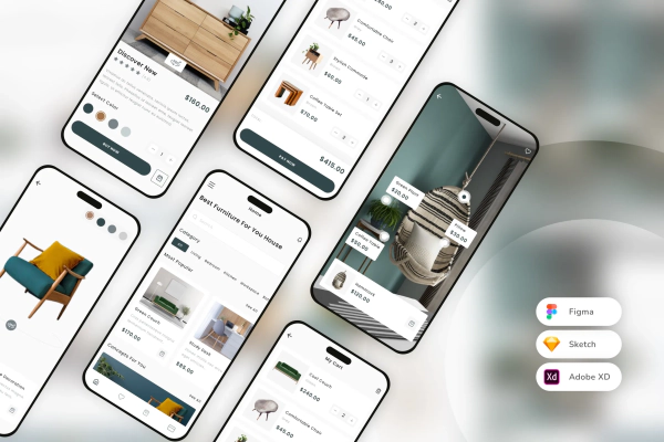 Furniture Shop Mobile App UI Kit