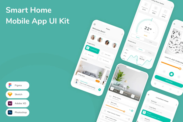 Smart Home Mobile App UI Kit