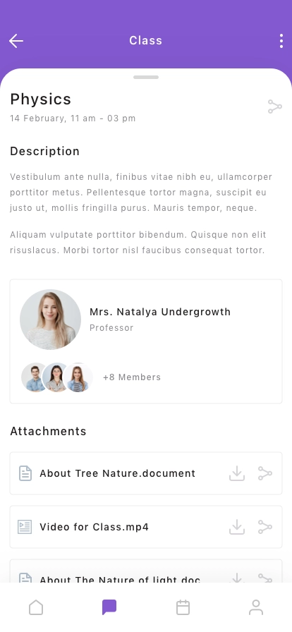 Student Dashboard Mobile App UI Kit - Screenshot 5