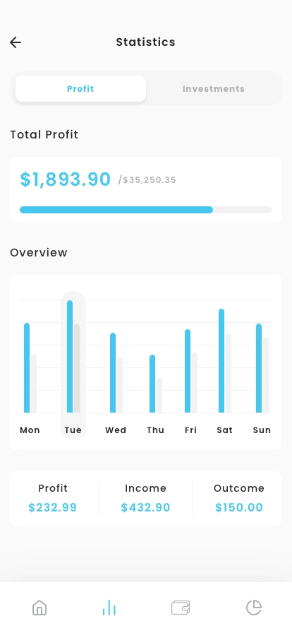 Cryptocurrency & Token Wallet App UI Kit - Screenshot 2