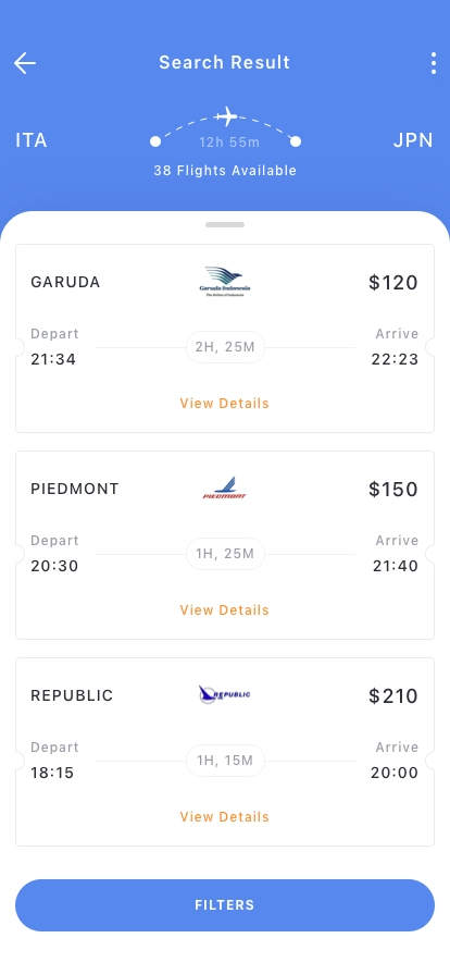 Booking Flight Ticket Mobile App UI Kit - Screenshot 5