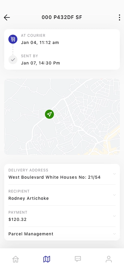 Parcel Tracking App UI Kit - Screenshot 2