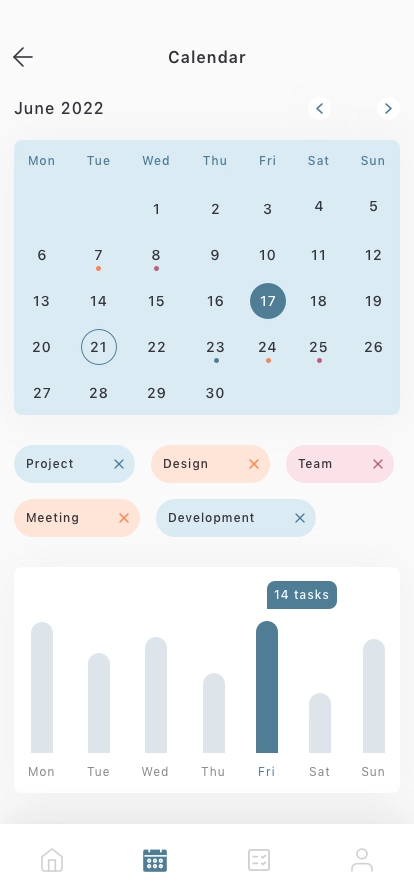 Calendar & Schedule Mobile App UI Kit - Screenshot 3