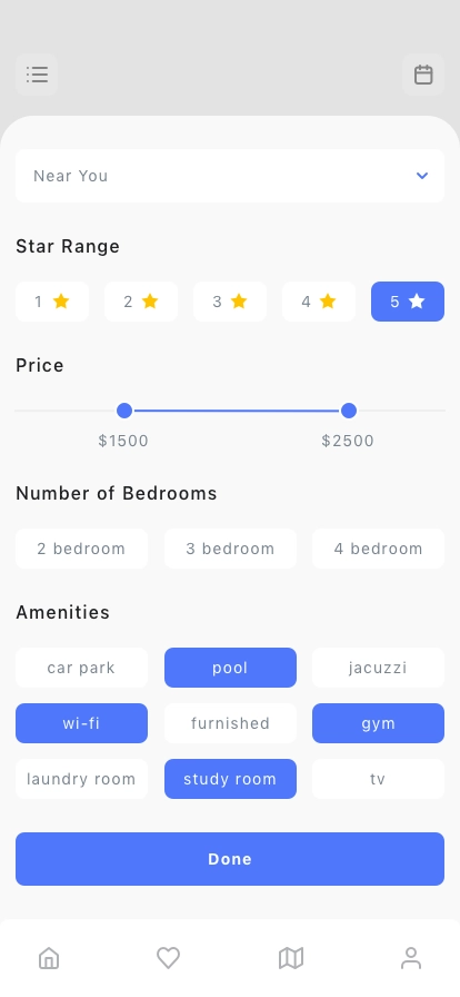 Property & Real Estate Rent Mobile App UI Kit - Screenshot 3