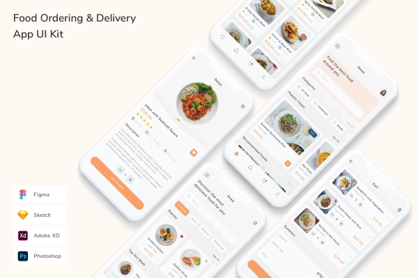Food Ordering & Delivery App UI Kit