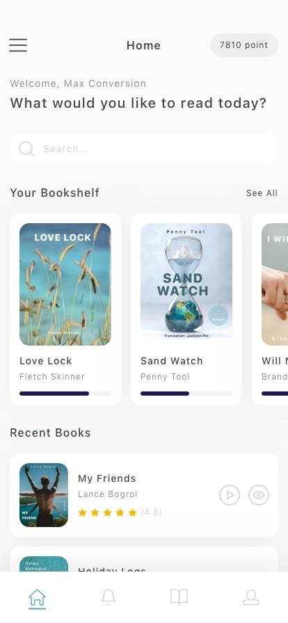 eBook & Reading Mobile App UI Kit - Screenshot 2