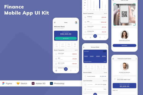 Finance Mobile App UI Kit