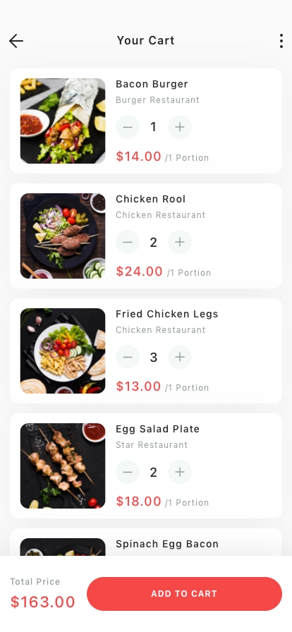 Food Delivery Mobile App UI Kit - Screenshot 2