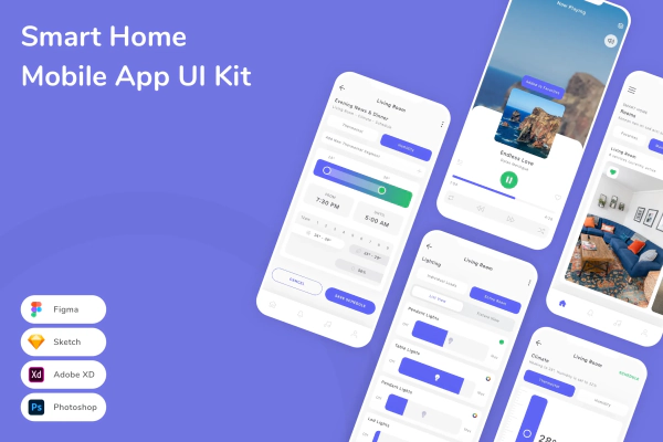 Smart Home Mobile App UI Kit