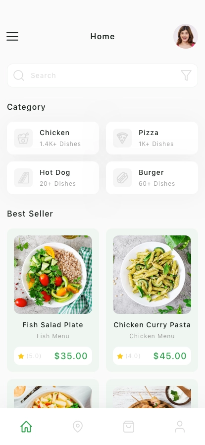 Food Ordering Mobile App UI Kit - Screenshot 1