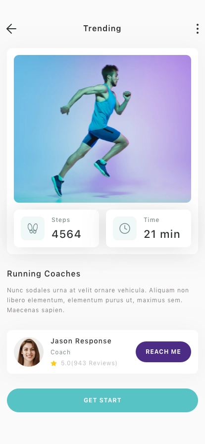 Walking Mobile App UI Kit - Screenshot 4
