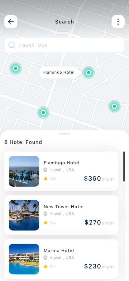 Hotel Booking Mobile App UI Kit - Screenshot 3