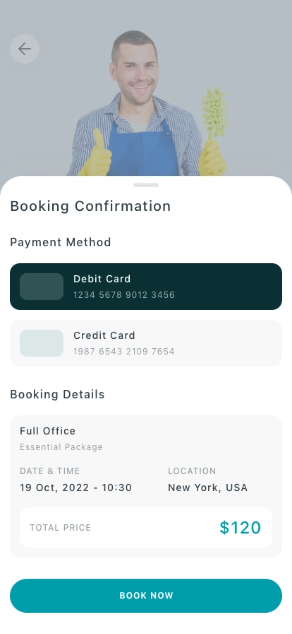 Home Cleaning Mobile App UI Kit - Screenshot 2