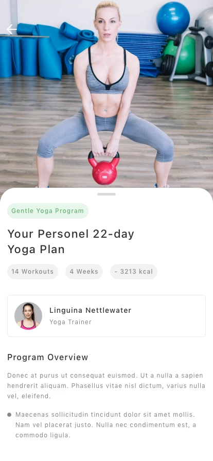Fitness Mobile App UI Kit - Screenshot 5