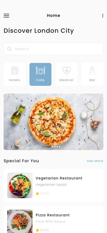 City Guide Mobile App UI Kit - Screenshot 1