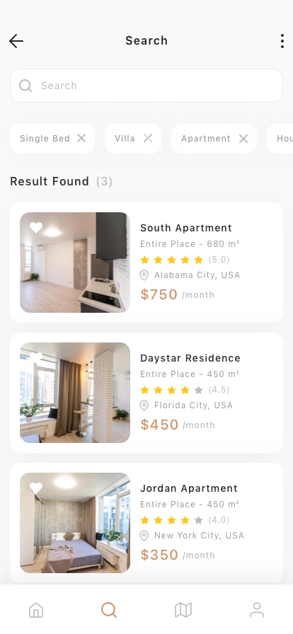 Home Rental Mobile App UI Kit - Screenshot 2
