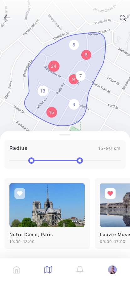 Travel Maps Concept App UI Kit - Screenshot 2