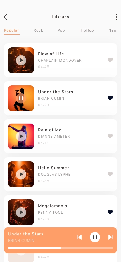 Music Player Mobile App UI Kit - Screenshot 2