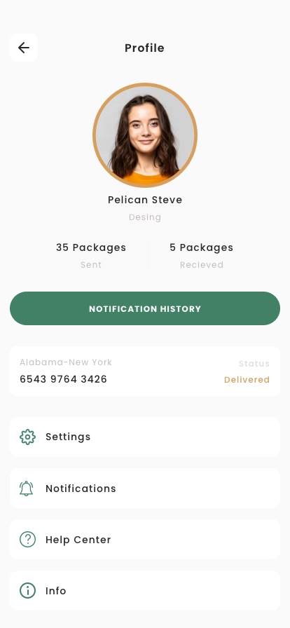 Package Delivery Mobile App UI Kit - Screenshot 5