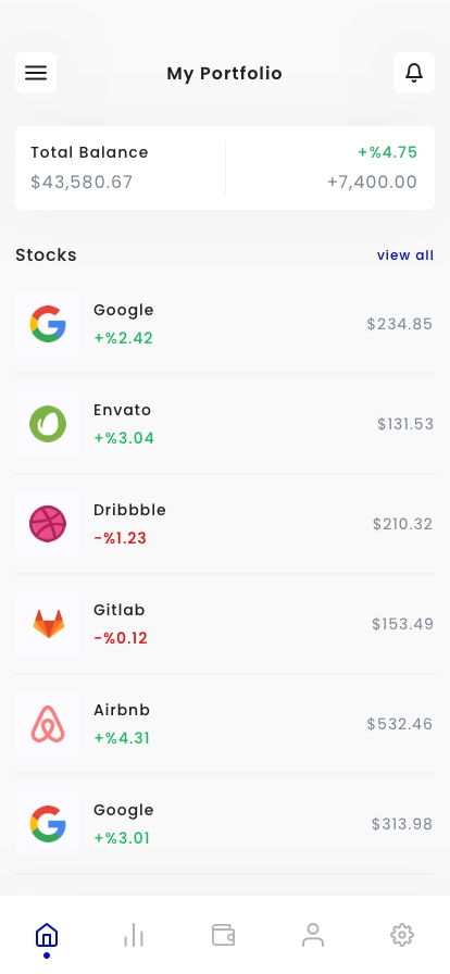 Stock Trading Mobile App UI Kit - Screenshot 3