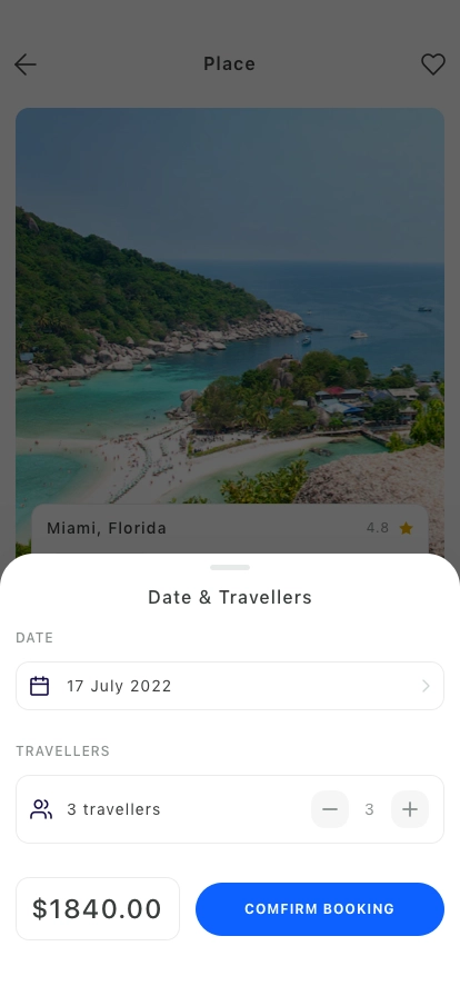 Travel & Discover Mobile App UI Kit - Screenshot 5