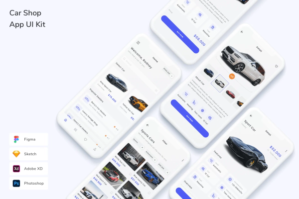 Car Shop App UI Kit