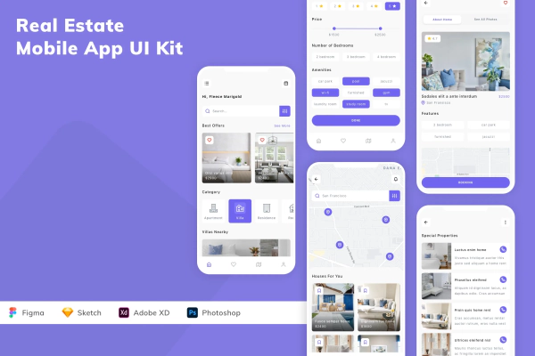 Real Estate Mobile App UI Kit