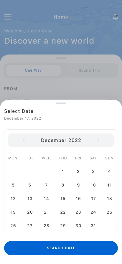 Flight Booking Mobile App UI Kit - Screenshot 2