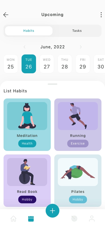 Daily Habits Mobile App UI Kit - Screenshot 3