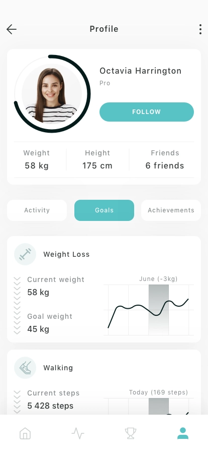 Walking Mobile App UI Kit - Screenshot 5