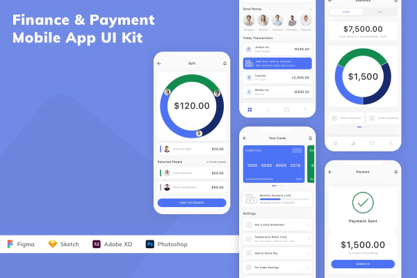 Finance & Payment Mobile App UI Kit