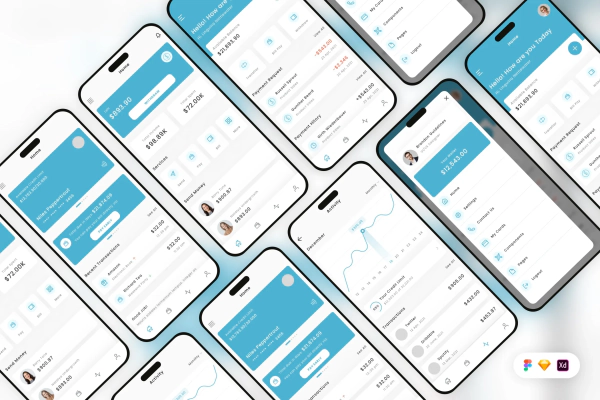 Personal Banking Mobile App UI Kit