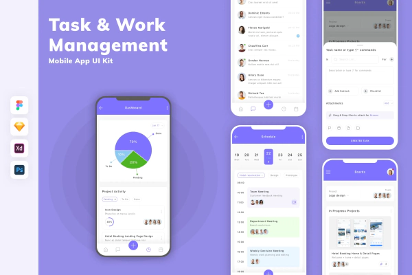 Task & Work Management Mobile App UI Kit