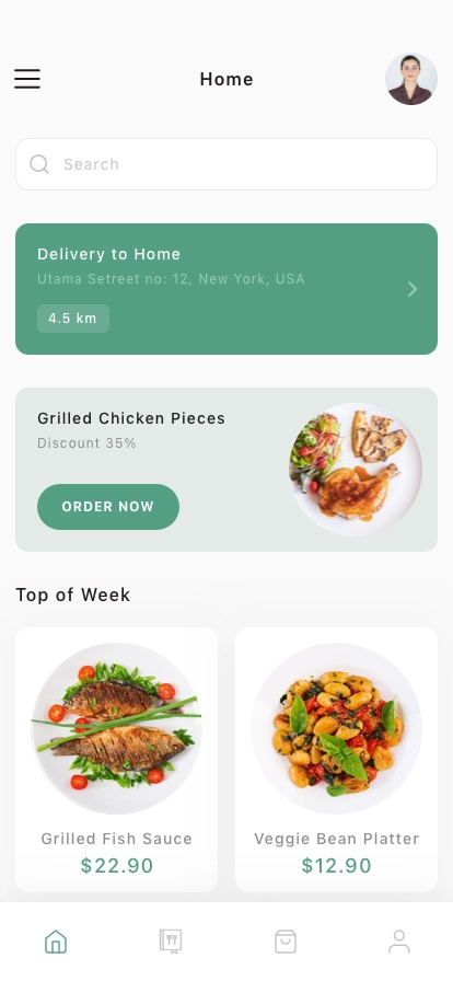 Food Delivery Mobile App UI Kit - Screenshot 1