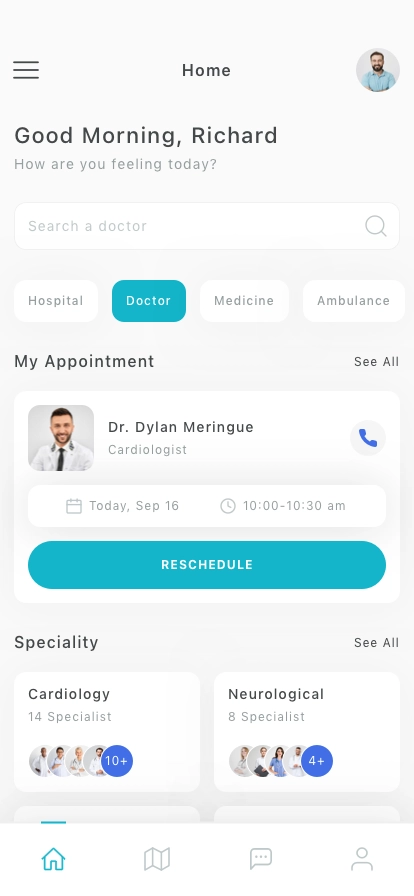 Medical Mobile App UI Kit - Screenshot 1