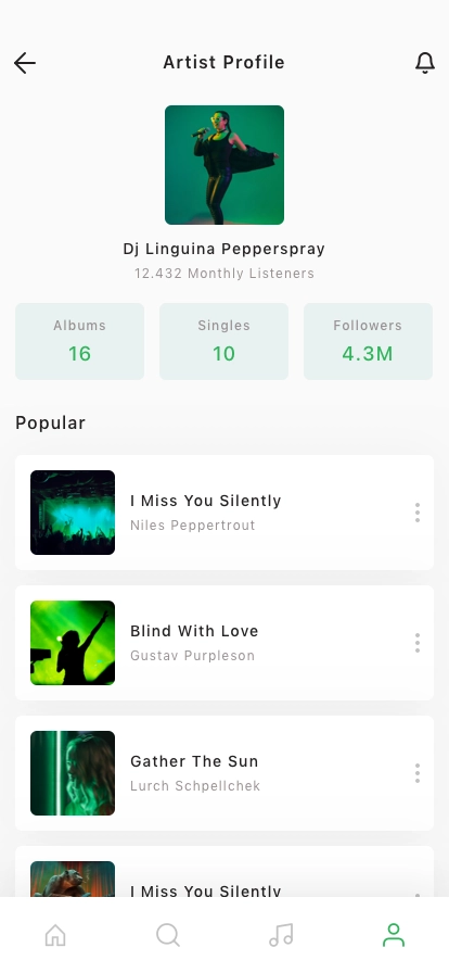 Music Player Mobile App UI Kit - Screenshot 4