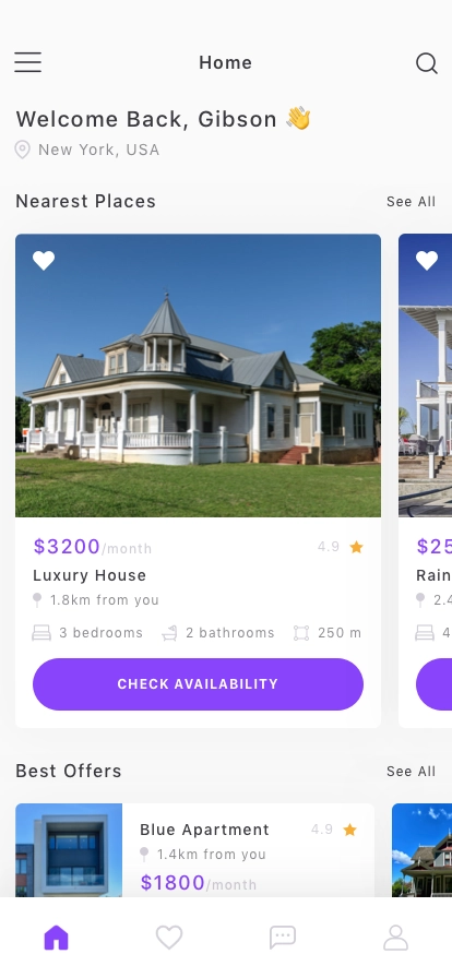 Real Estate Platform App UI Kit - Screenshot 1