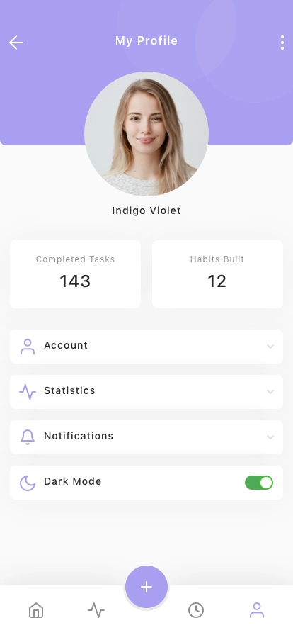 Habit & Routine Tracker Mobile App UI Kit - Screenshot 4