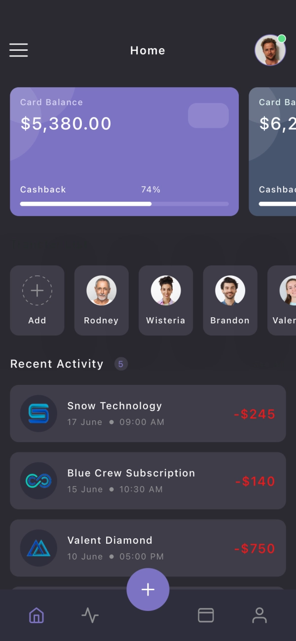 Personal Banking Mobile App UI Kit - Screenshot 1