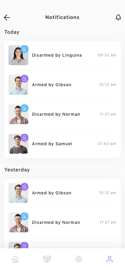 Home Security Mobile App UI Kit - Screenshot 5