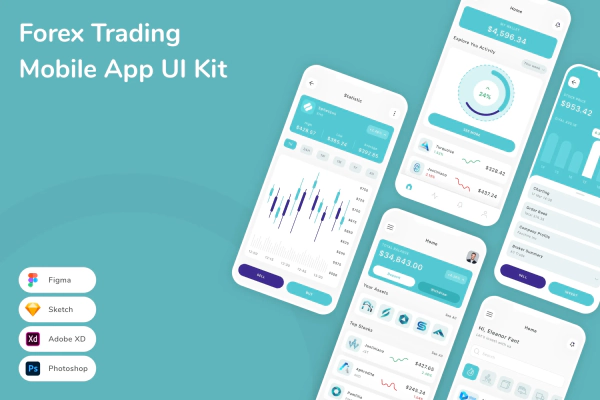 Forex Trading Mobile App UI Kit