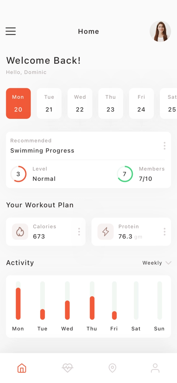 Health Tracker Mobile App UI Kit - Screenshot 1