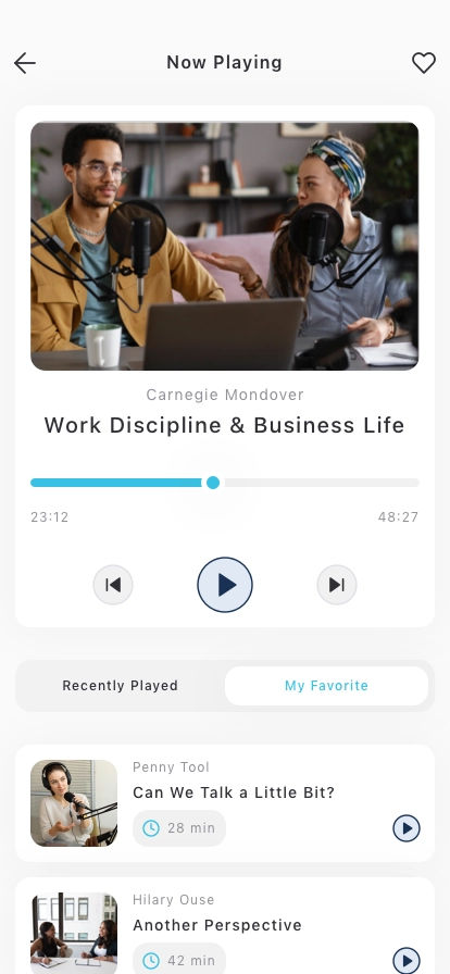 Podcast Mobile App UI Kit - Screenshot 5