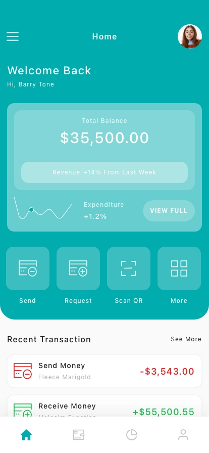 Online Banking Mobile App UI Kit - Screenshot 2