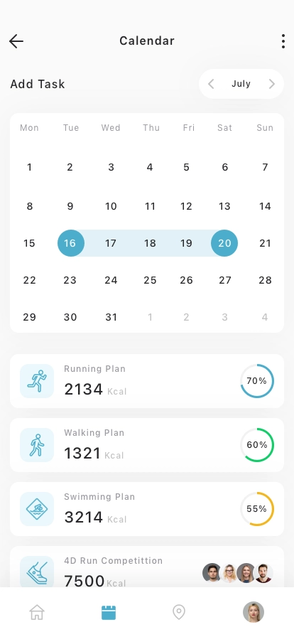 Activity Tracker Mobile App UI Kit - Screenshot 5